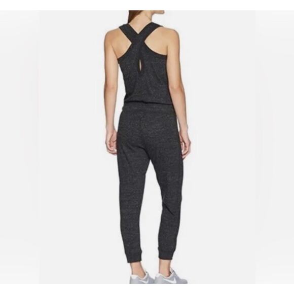 Nike Jumpsuit Womens Medium Gray Athleisure Activewear Sporty Comfy Vintage - Picture 8 of 15
